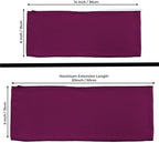 Mds Pack Of 10 Spandex Chair Sashes Bow Sash Elastic Chair Bands Ties Without Buckle For Wedding And Events Decoration Spandex Slider Sashes Bow - Eggplant