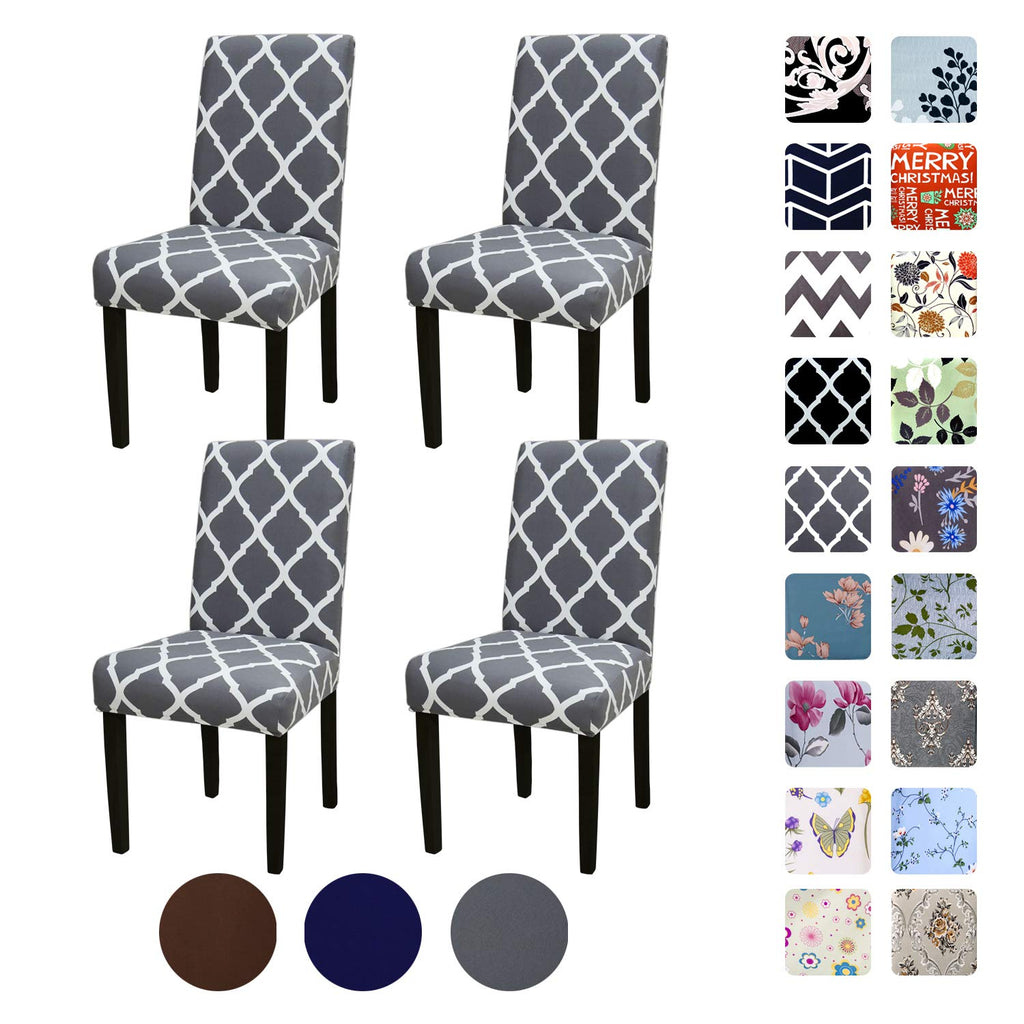 Yeession Stretch Dining Chair Covers Removable Washable Seat Parson Chair Protector Slipcover For Dining Room,Party,Banquet,Hote