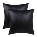 Brawarm Faux Leather Throw Pillow Covers 16 X 16 Inches - Burgundy Leather Pilow Covers Pack Of 2, Solid Dyed Leather Pillowcase