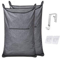 KINGSUSLAY XL Hanging Hamper, Over The Door Hamper with Free Hanging Hooks, Space Saving Hanging Laundry Hamper,36x22 Inch Over 