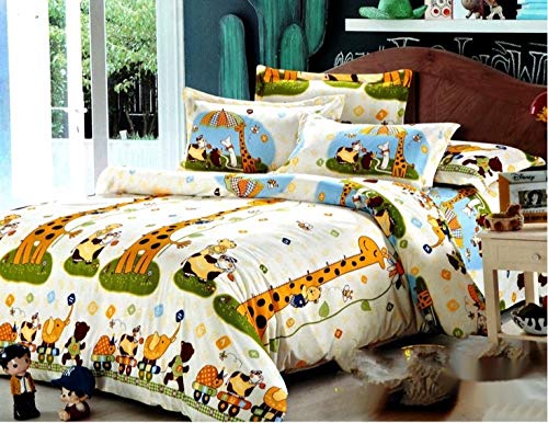 Mil Furnishings Queen Size Glace Cotton Ac Comforter Double Bed (90 X 100, Giraffe)