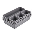 Topbathy 8Pcs Drawer Organizers Stackable Storage Box Drawer Tray Dividers Drawer Dividers Storage Bins For Kitchen Bathroom Mak