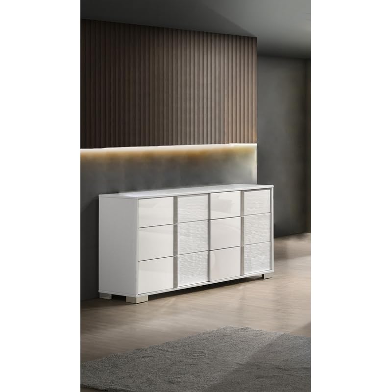 Best Quality Furniture B750 Dresser, White