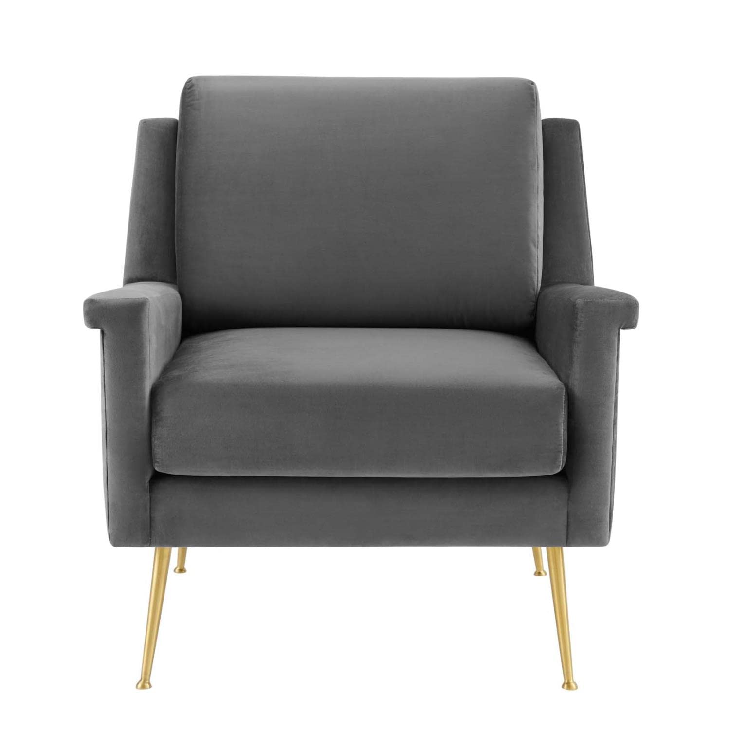 Modway Chesapeake Performance Velvet, Armchair, Gold Gray