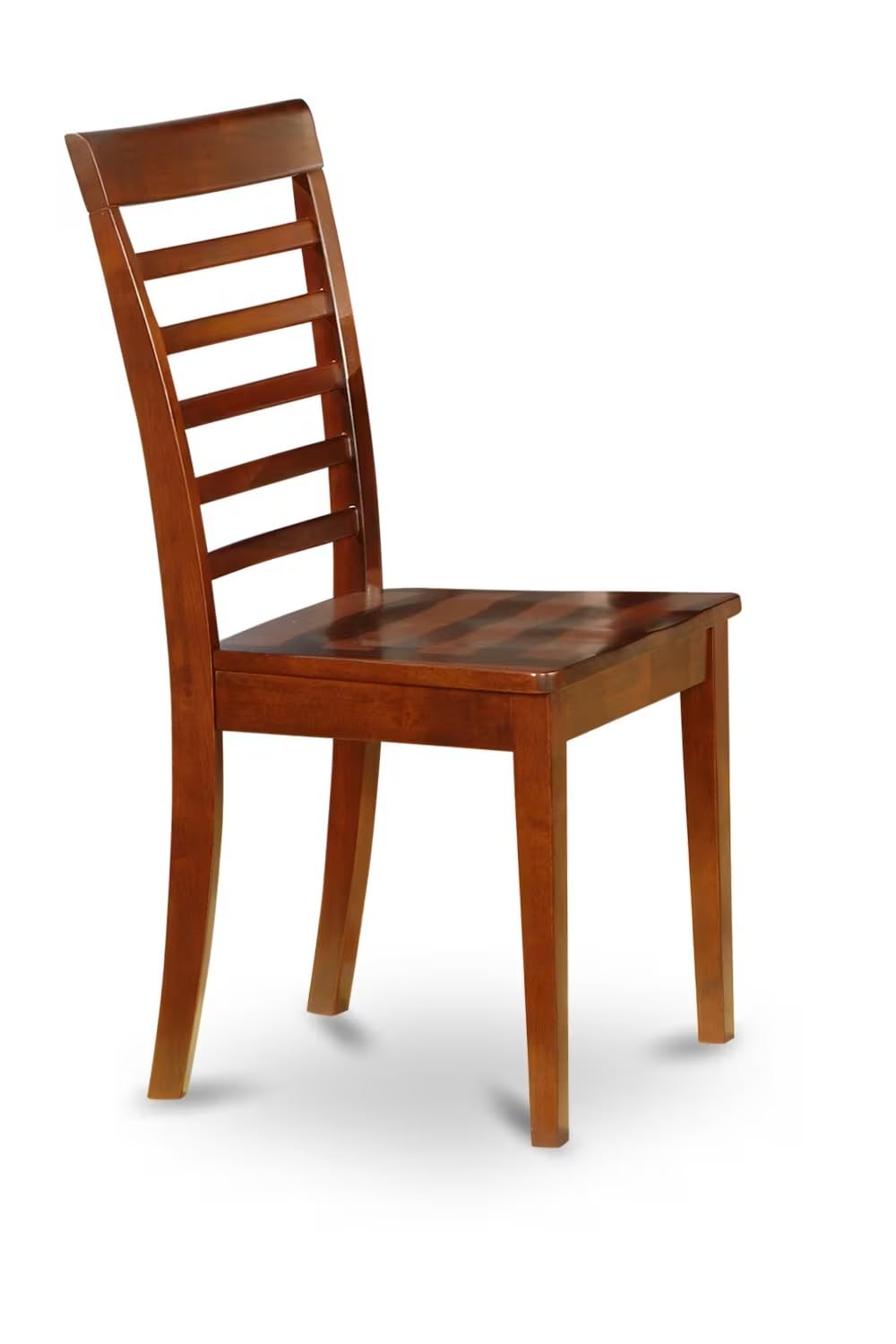 East West Furniture Doml7-Mah-W 7 Piece Dining Set Consist Of A Rectangle Dining Room Table With Butterfly Leaf And 6 Wood Seat Chairs, 42X78 Inch, Mahogany