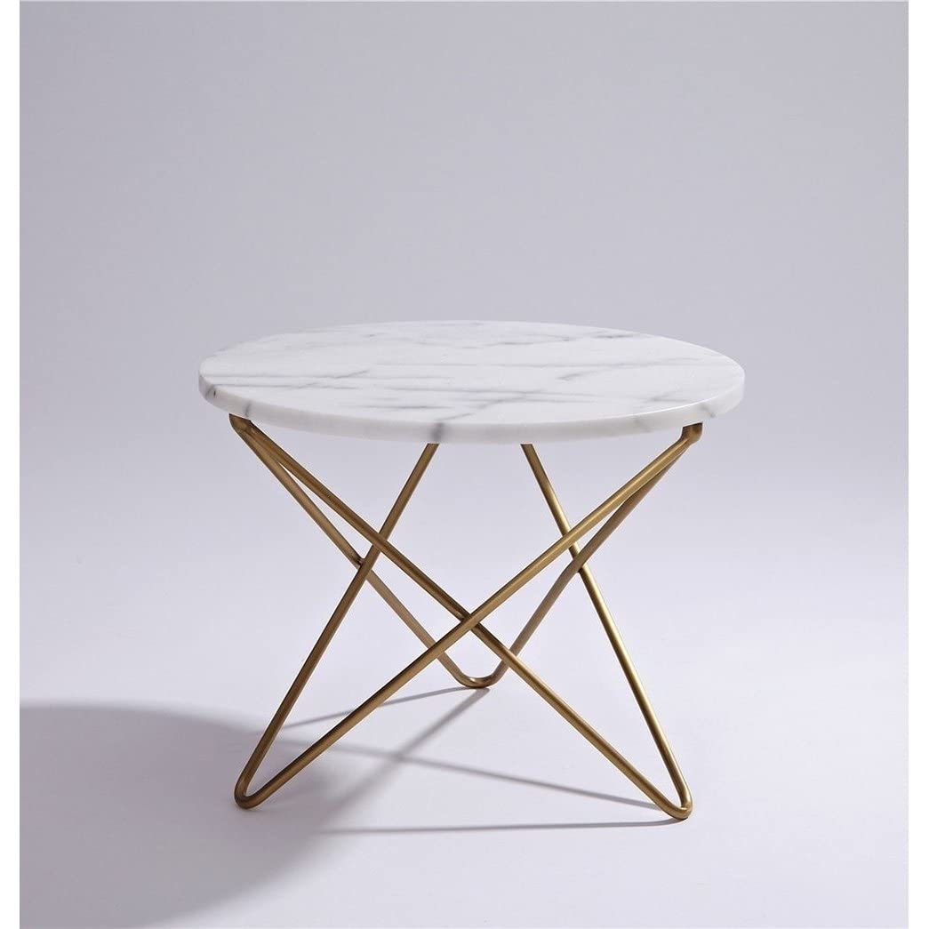 GFURN Manon Marble Coffee/Side Table White Standard