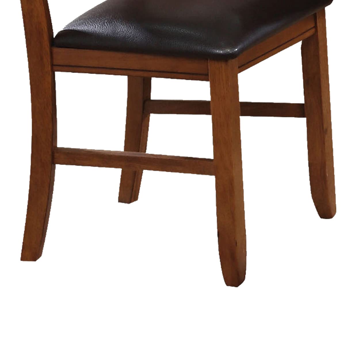 ACME Apollo Side Chair (Set-2) - 70003 - Espresso PU & Walnut