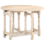 vidaXL Indoor Dining Table, Oblong Shaped 43.3"x29.9", Solid Mango Wood, Beautiful Grain Patterns, Easy to Assemble, Suitable for Dining and Decoration.