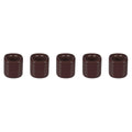 Mega Candles 5 pcs Brown 1/2 Inch Diameter Ceramic Chime Ritual Spell Candle Holders, Great for Casting Chimes, Meditation, Ritu