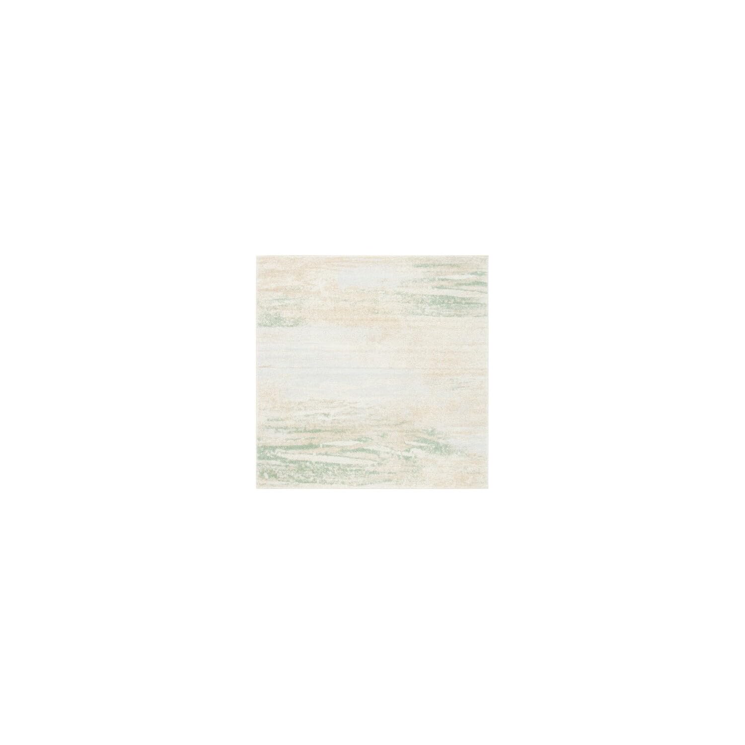 SAFAVIEH Adirondack Collection 6 Square Ivory/Gold ADR112D Modern Abstract Non-Shedding Living Room Dining Bedroom Area Rug