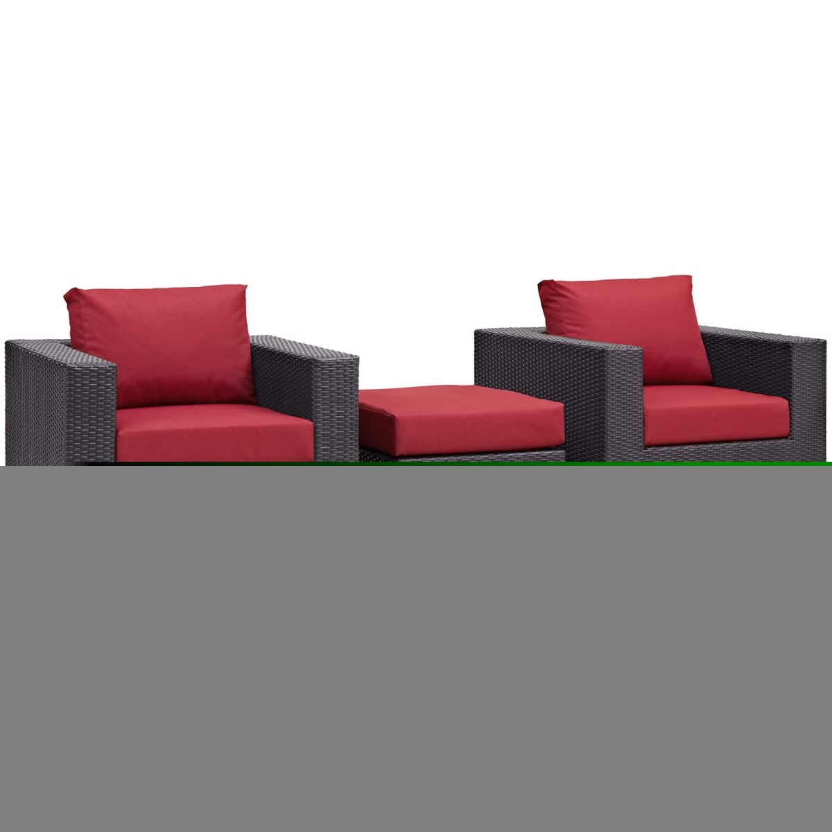 Modway Bronx 3 Piece Outdoor Patio Sofa Set Wl-01983-Mw