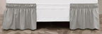 Toodou Gray Bed Skirt For King Size Bed, 16 Inch Tailored Drop, Fitted With Elastic Belt, Convenient To Use Without Lift The Mat