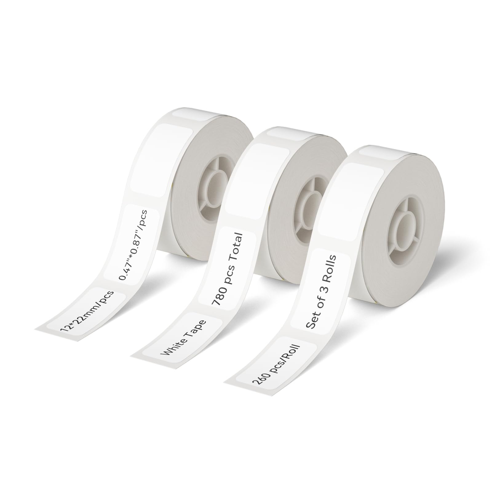 Niimbot Thermal Label 3 Rolls Set Home School Office Storage And Organization For Niimbot D11 D110 D101 H1S Label Maker (1222Whi