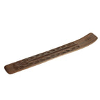 Incense Burner - Wooden Flat Carved Flower