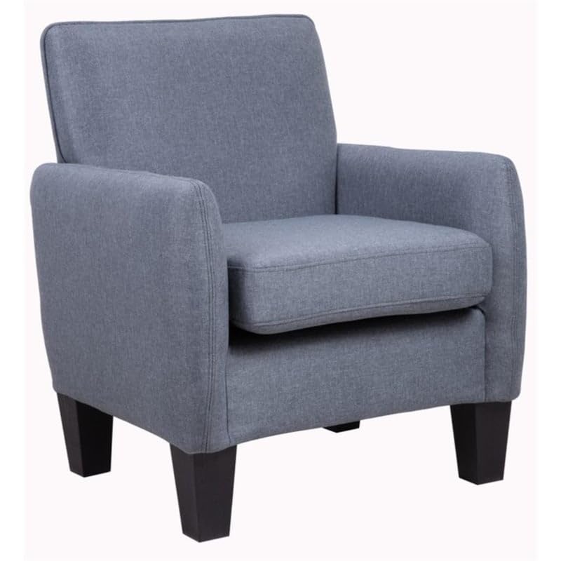 Lilola Home Alyssa Dark Gray Linen Accent Armchair