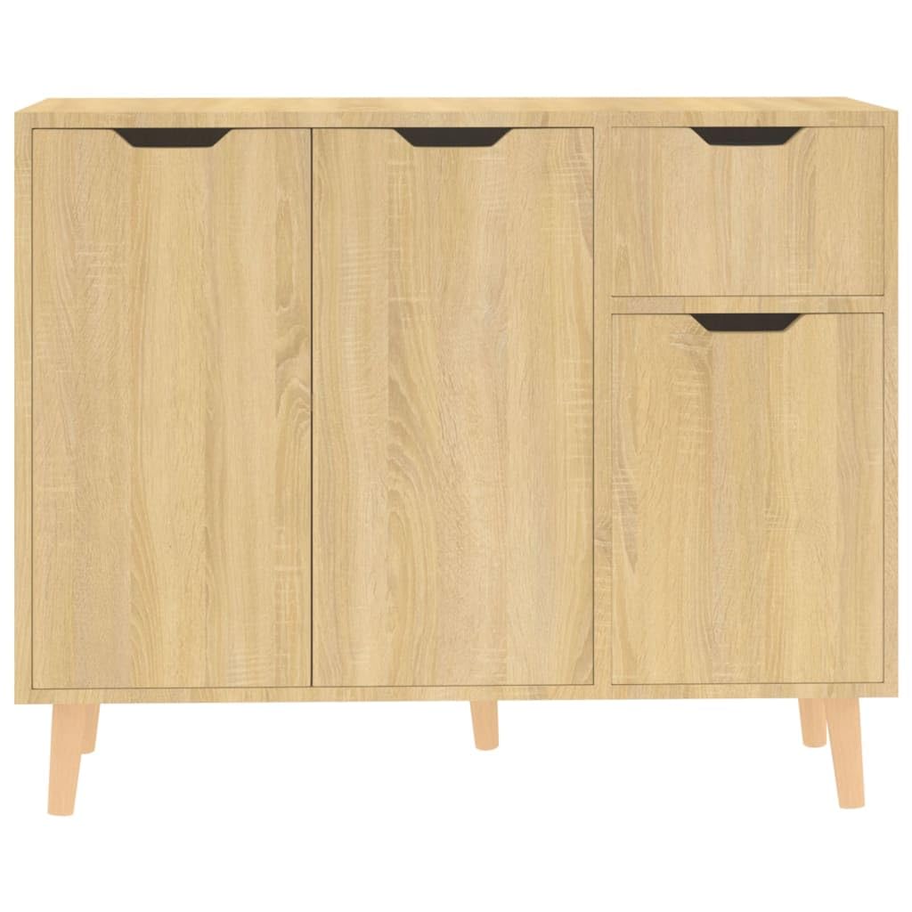 SKM Sideboard Sonoma Oak 39.4&quot;x11.8&quot;x41.3&quot; Chipboard