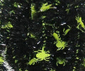 Made in USA Halloween Black Garland with Spiders-15 Feet