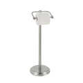 SunnyPoint Free Standing Toilet Paper Holder - Bathroom Tissue Stand with Weighted Base, Holds Jumbo & Standard Rolls (S.N)
