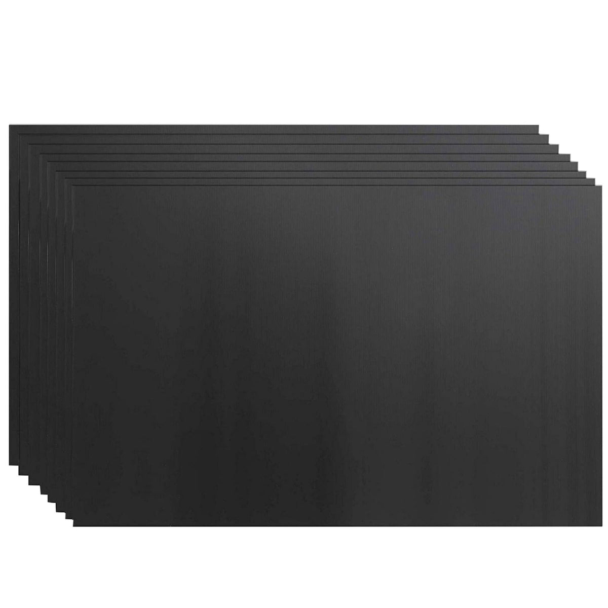 8 Pack Corrugated Plastic Yard Signs 24X36 For Outdoor, Open House, Birthday, Lawn, Foam Poster Board With 4Mm Blank Surface (Bl