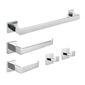 Kingston Brass BAHK6024778C Lasdun 5-Piece 18-Inch Towel Bar Bathroom Accessory Set in Polished Chrome