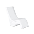 Step2 Vero Pool Chair, Fade-Resistant, Waterproof Patio Furniture For Sun Shelf, Use In Pools Up To 15-Inches Of Water, Weighted, 43'D X 23'W X 37'H, Resin, White