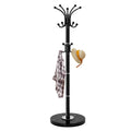 LOZABEE Metal Heavy Duty Coat Rack Stand, Modern 360 Roraty Freestanding Coat Rack with Natural Marble Base, White Coat Racks Ha