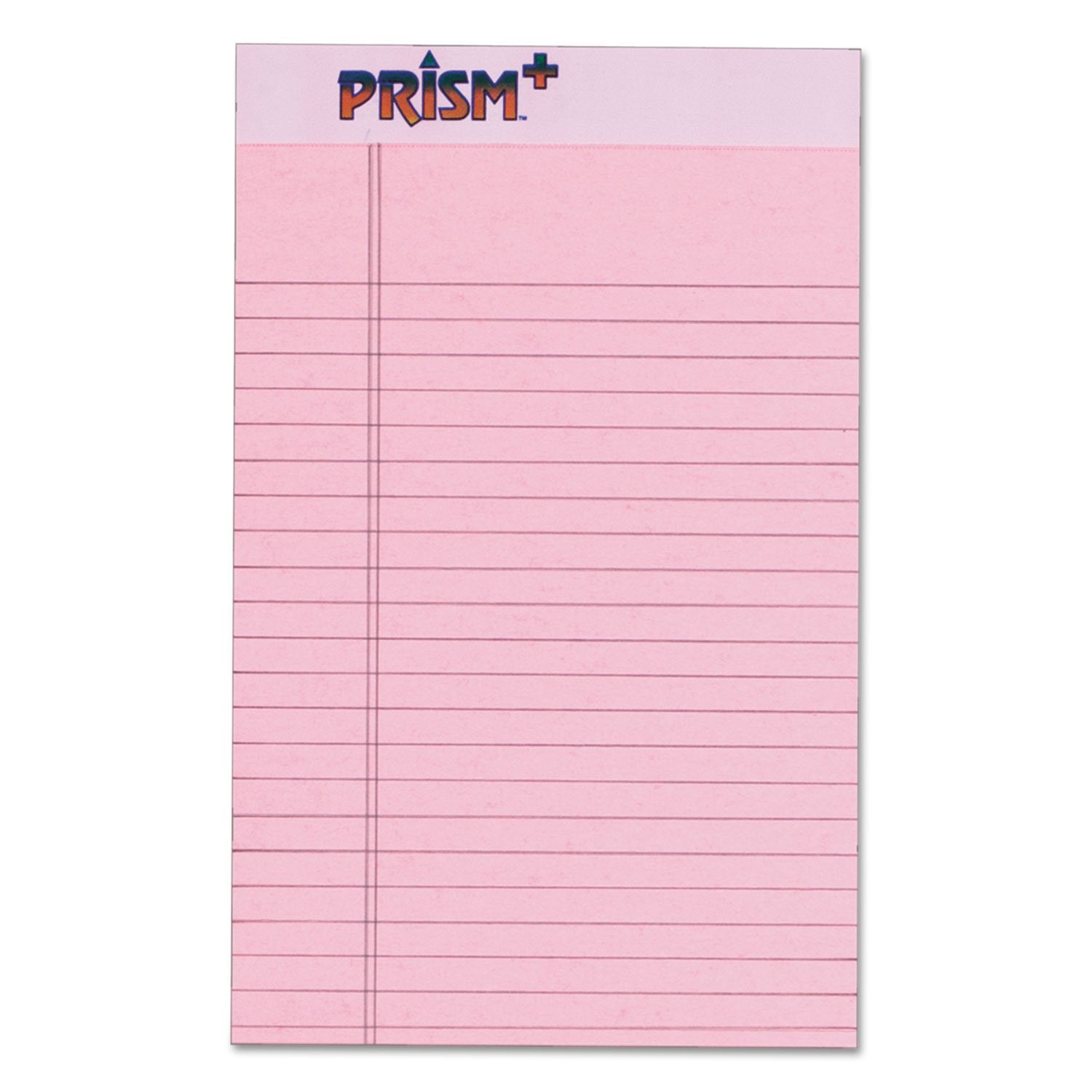 Tops 63050 Prism Plus Colored Jr. Legal Writing Pads, 5 X 8, Pink, 50-Sheet Pads, 12/Pack