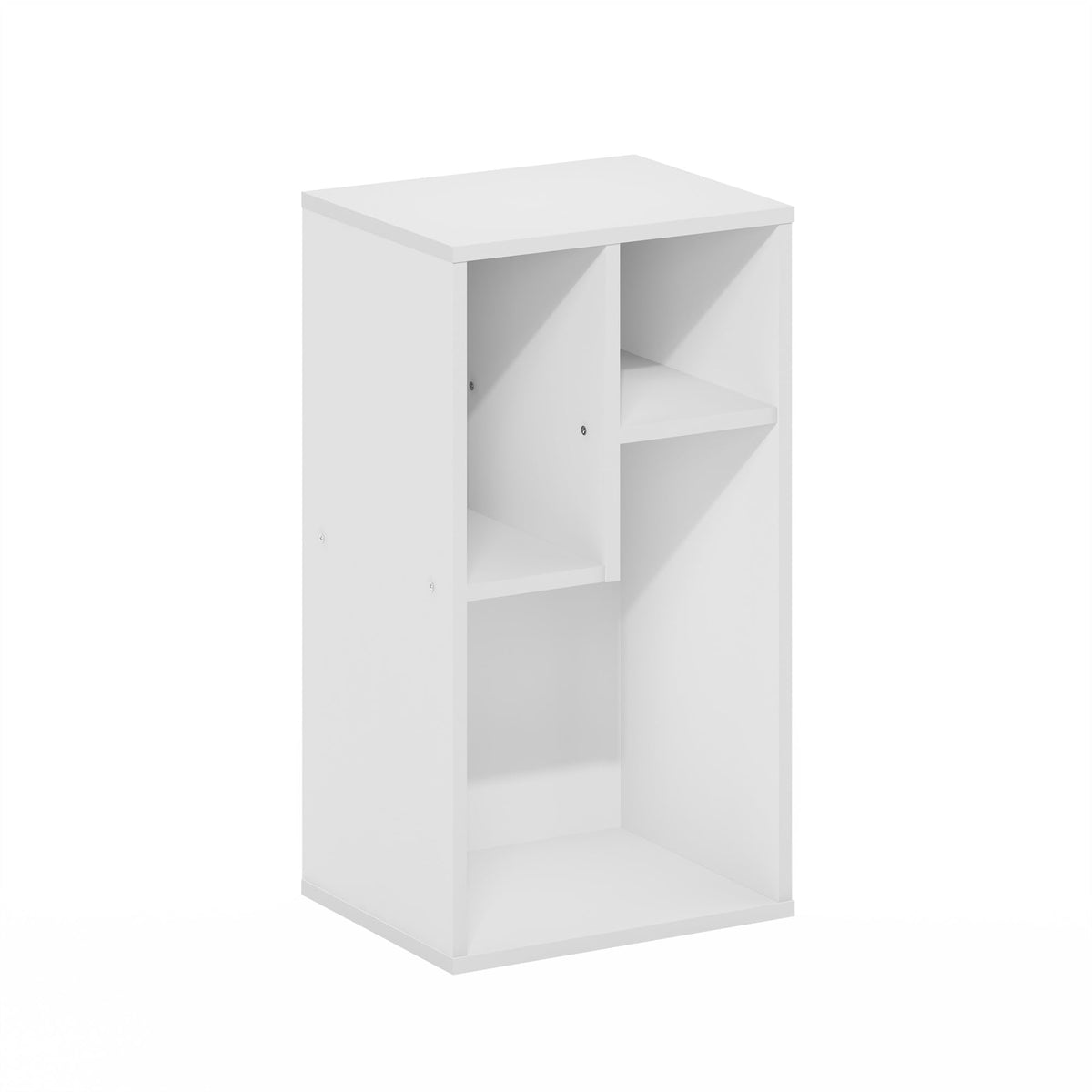 Furinno Daly 3-Cube Irregular Cubes Bookcase, Bookshelf, Storage Organizer, White