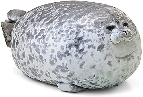 Etaoline Chubby Blob Seal Pillow Cute Seal Plush Toy Cotton Stuffed Animals (Small)