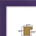 Craig Frames Confetti, Modern Purple Picture Frame, 24 X 30 Inch