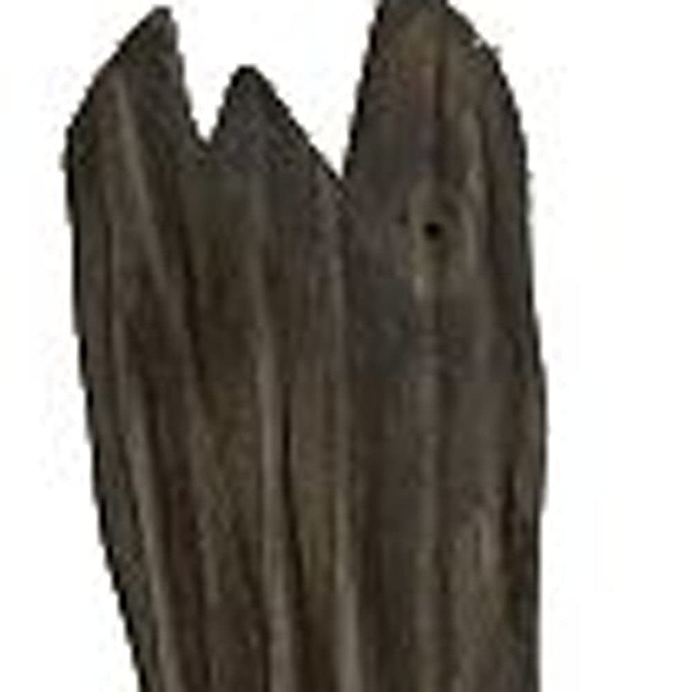 HomeRoots 10' X 7' X 70' Weathered Brown Organic Wood Sculpture