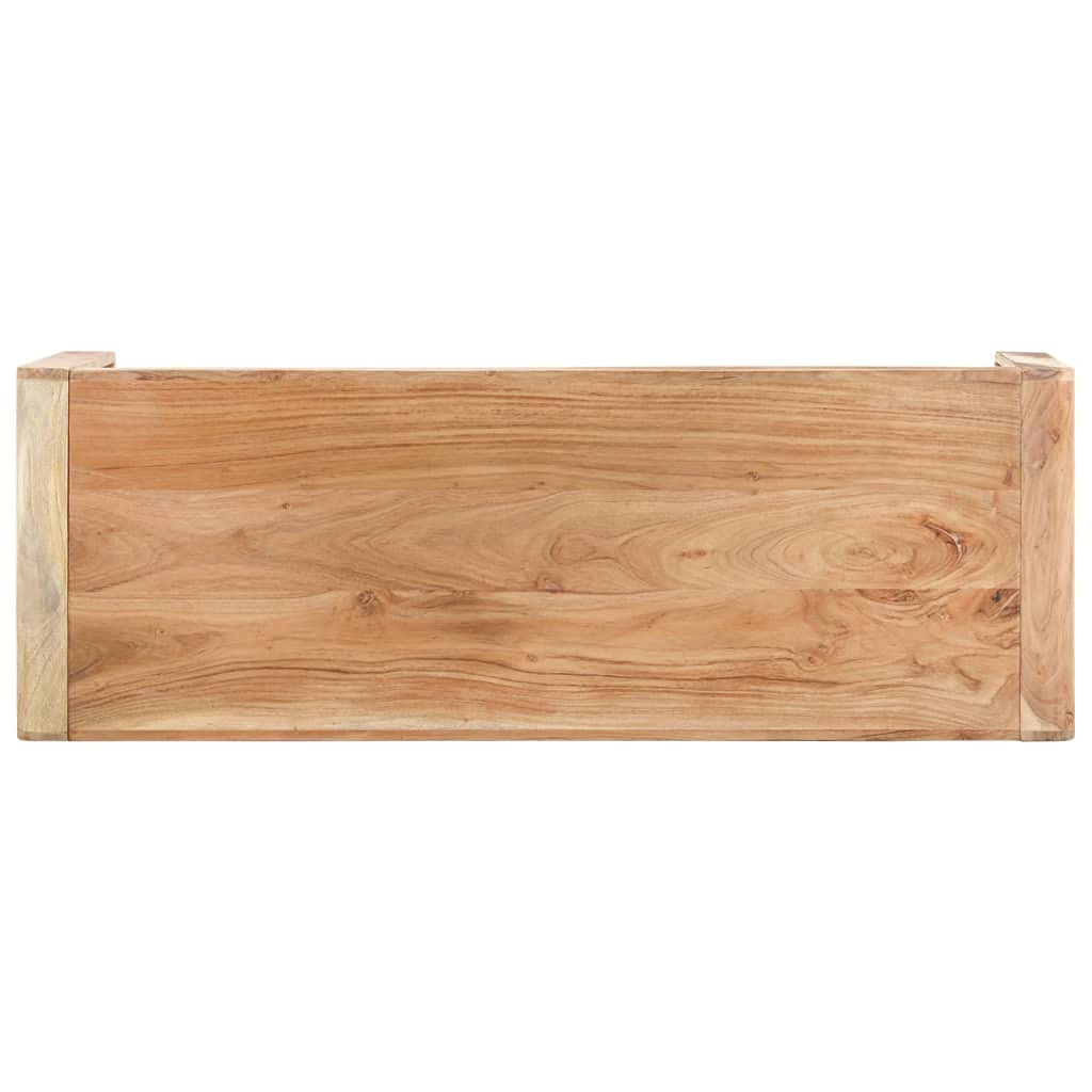 vidaXL Bench 43.3&quot;x15&quot;x18.1&quot; Solid Acacia Wood