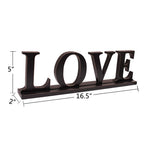E-View Wooden Family Sign For Home Decor - Decorative Letters Tabletop Word Plaque Home D  Cor Accents (Set Of 2-D)