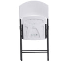 Lifetime Products Contoured Folding Chair, White