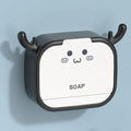 Divik Soap Dish Holder Cartoon Soap Case Bathtub Soap Box, Bathroom Soap Stand FlipTop Cartoon Antler Soap Box (1Pcs)