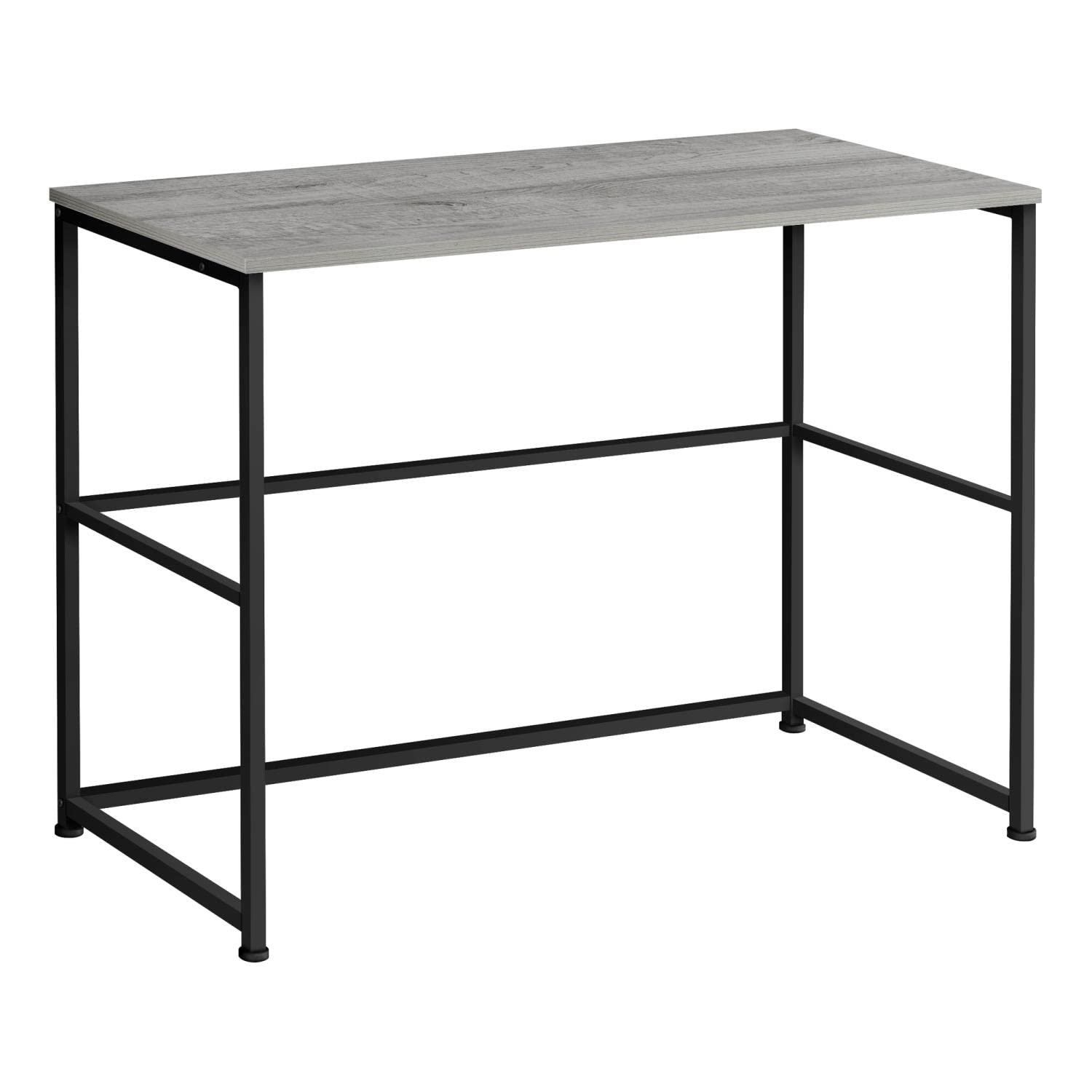 Monarch Specialties I 7778 Computer Desk, Home Office, Laptop, Left, Right Set-up, Storage Drawers, 40&quot; L, Work, Metal, Laminate, Grey, Black, Contemporary