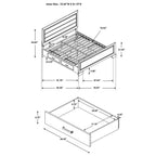Coaster Home Furnishings Platform Bed, Dark Cocoa, King