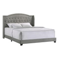 Intercon Rhyan UPH Bed Platform, King (U.S. Standard), Gray