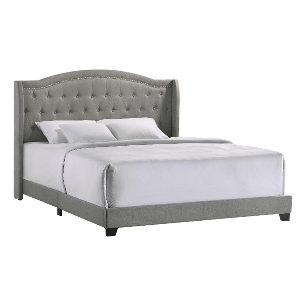 Intercon Rhyan UPH Bed Platform, King (U.S. Standard), Gray