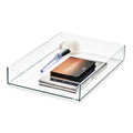 iDesign The Sarah Tanno Collection Plastic Cosmetic Drawer Organizer, 8 x 12 x 2, Clear