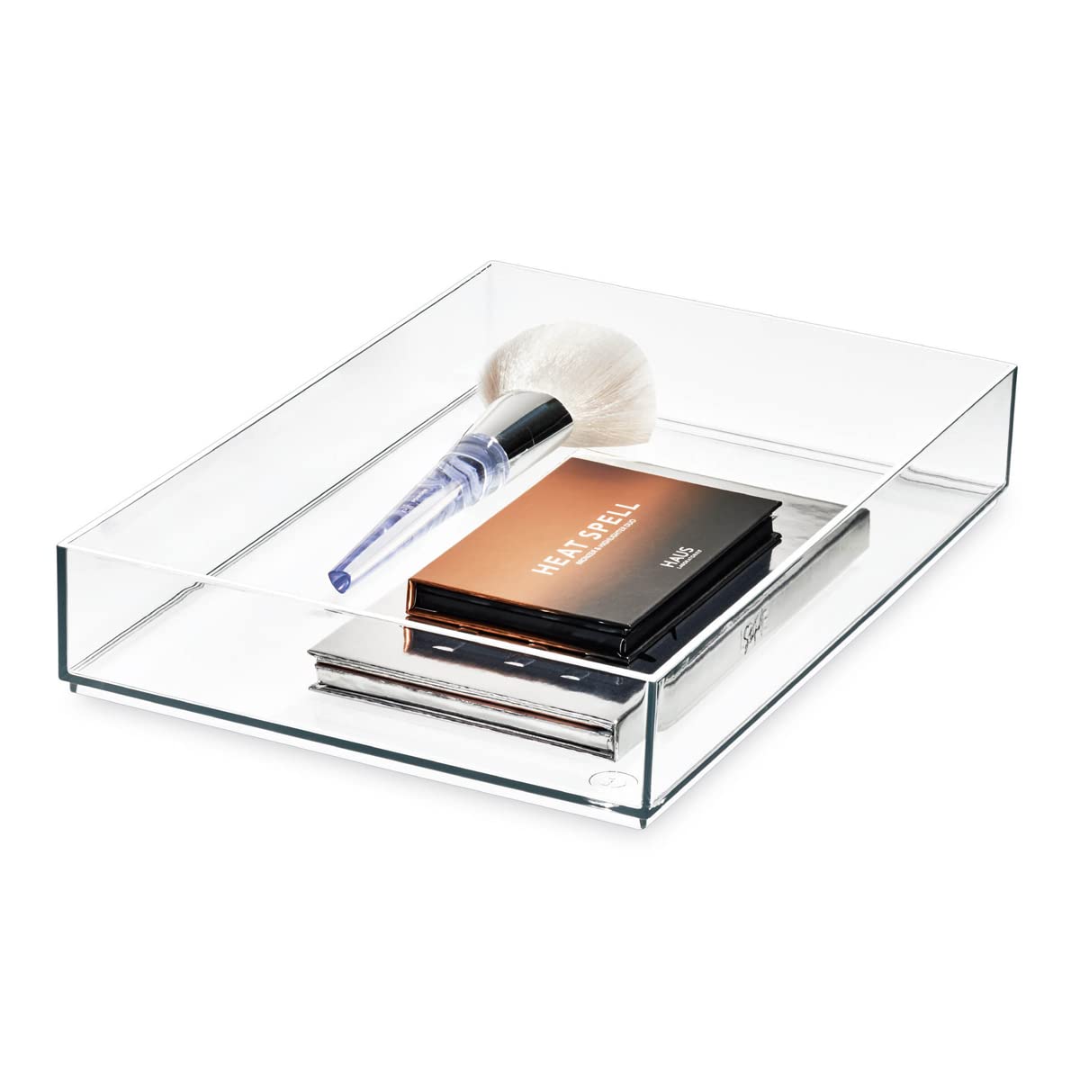 iDesign The Sarah Tanno Collection Plastic Cosmetic Drawer Organizer, 8 x 12 x 2, Clear