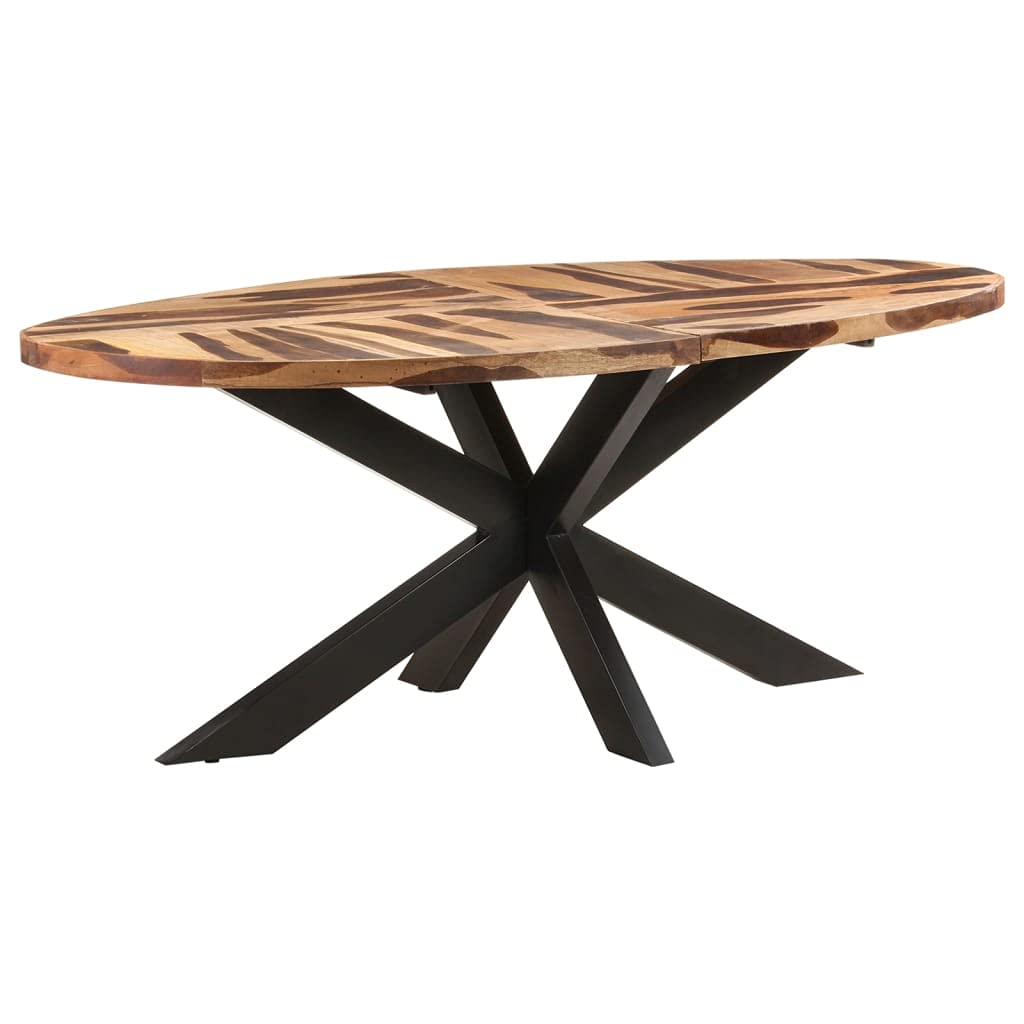 vidaXL Dining Table 200 x 100 x 75 cm Acacia Wood Sheesham Finish