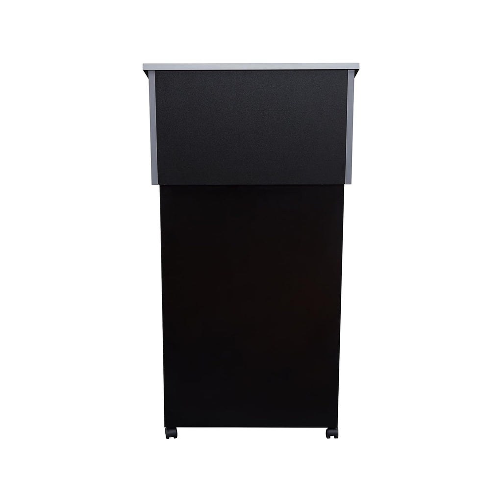 Oklahoma Sound Combo 47.5-Inch Portable Lectern, Black/Charcoal (22-112-Bk)