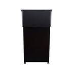 Oklahoma Sound Combo 47.5-Inch Portable Lectern, Black/Charcoal (22-112-Bk)