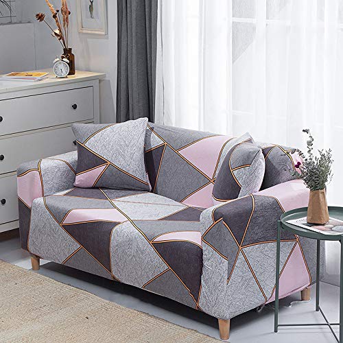 Hoobuy Printed Sofa Cover Stretch Couch Covers Patterned Slipcovers For Armchair Grey And Brown 15#(Armchair)