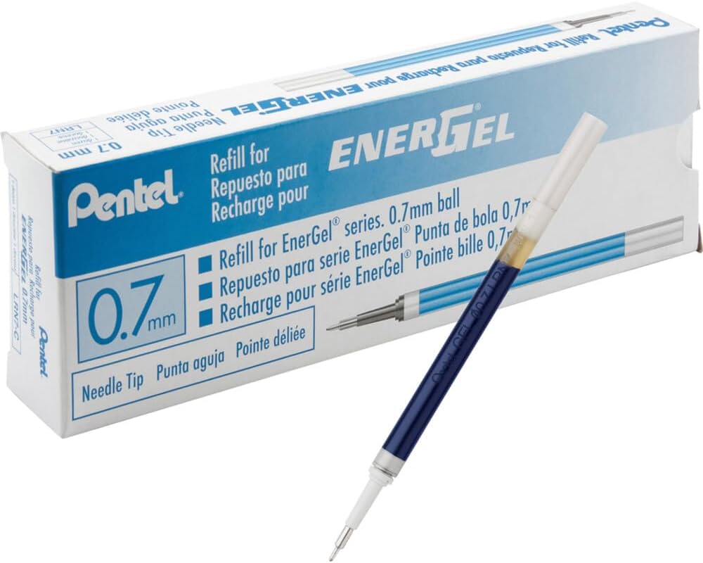 Refill For Energel Rtx, Deluxe Rtx, Deluxe, Metal Tip, Medium Point, V