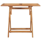vidaXL Folding Garden Dining Table 35.4"x23.6"x29.5" Solid Teak Wood