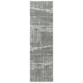 Rizzy Home Alora Decor Radiant 2'6" X 8' Abstract Gray/Lt. Gray Hybrid Area Rug