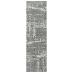 Rizzy Home Alora Decor Radiant 2'6" X 8' Abstract Gray/Lt. Gray Hybrid Area Rug