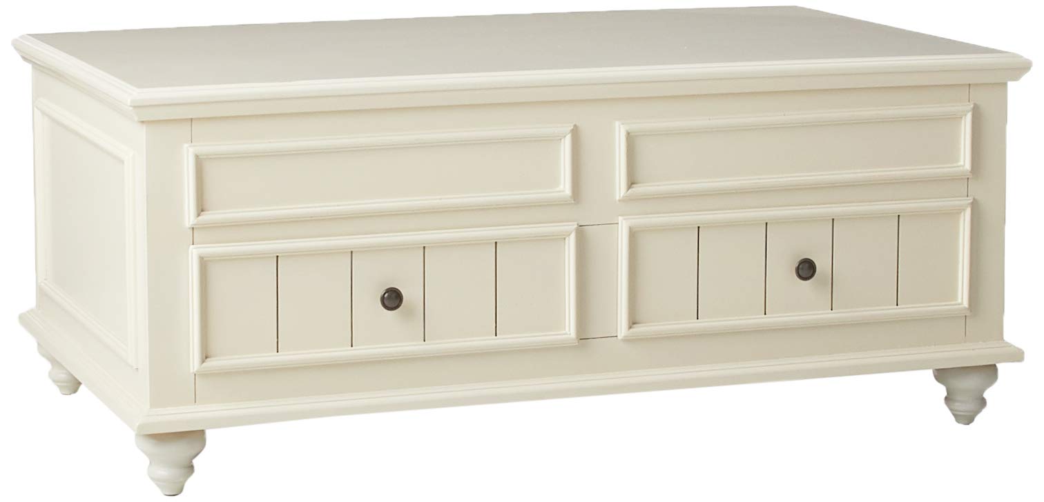 ACME Natesa Coffee Table w/Lift Top - - White Washed